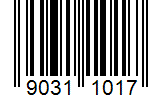 Captura de tela do código de barras EAN-8 (European Article Number).