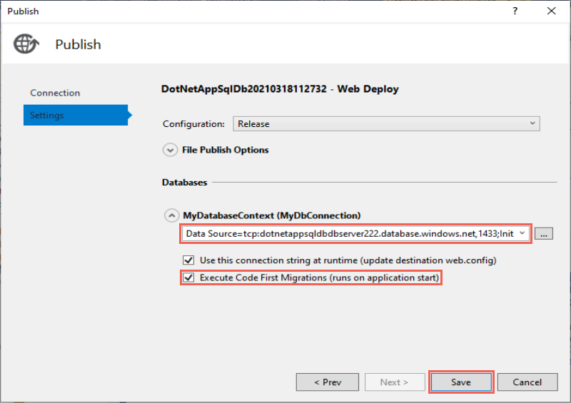 Habilitar as Migrações do Code First no aplicativo do Azure