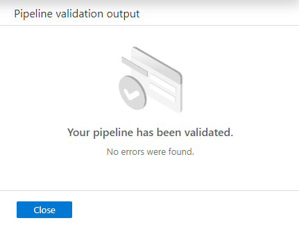 Validar o pipeline