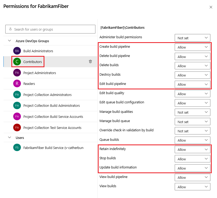 Configurar as permissões de colaboradores