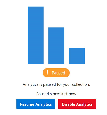 Pausar ou desativar o Analytics