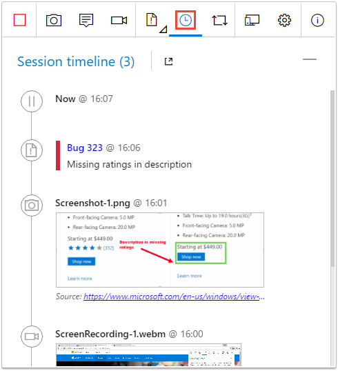 Captura de tela das informações capturadas para revisão.