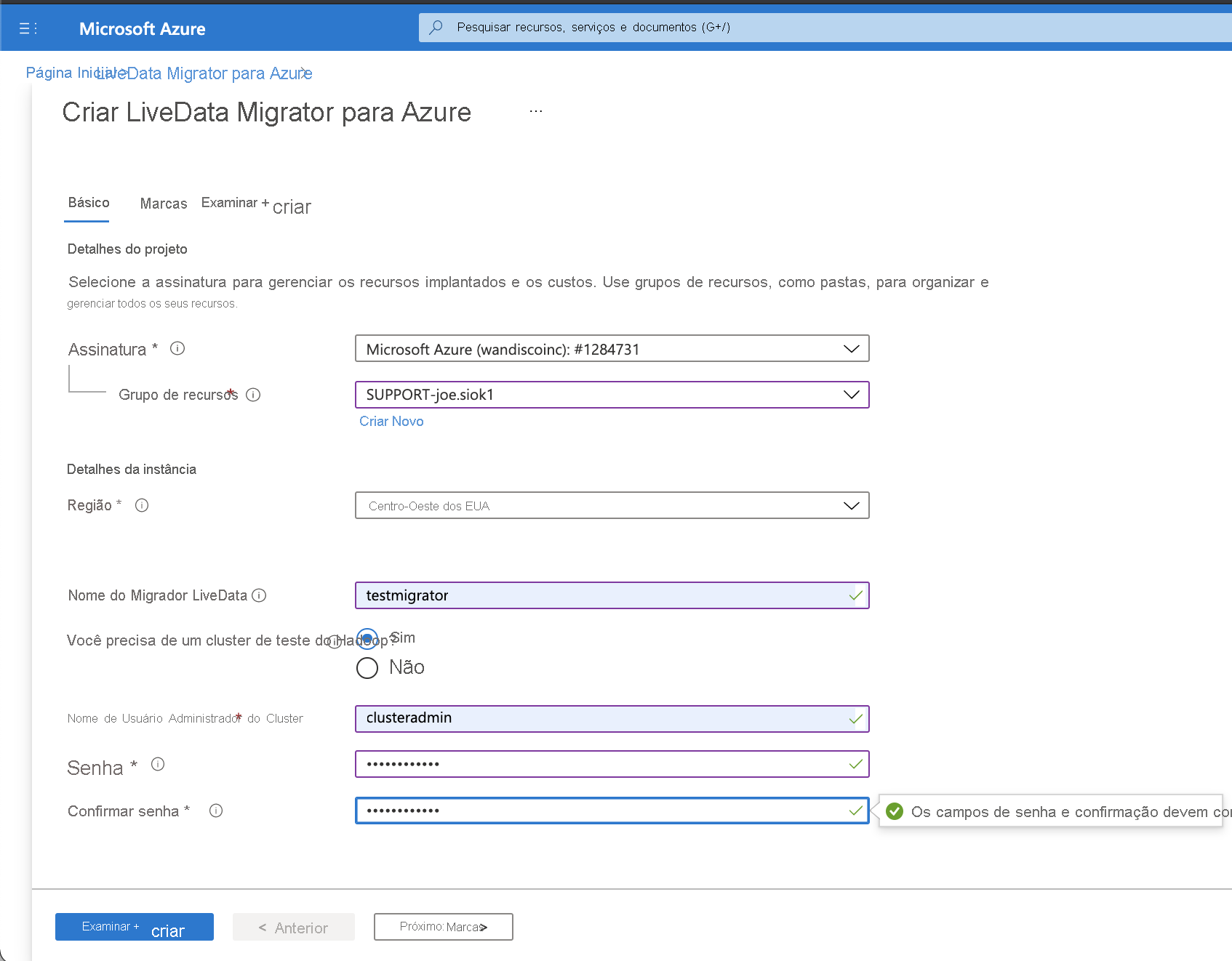 Crie uma instância do LiveData Migrator