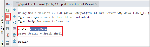 IntelliJ IDEA resultado do console local