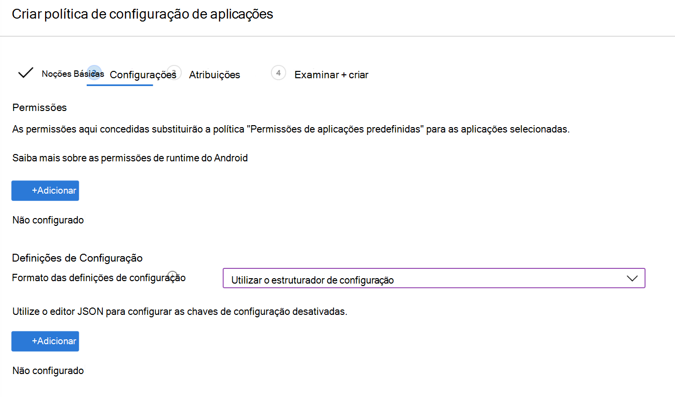 Criar uma política de VPN de configuração de aplicações no Microsoft Intune com o Configuration Designer – exemplo.