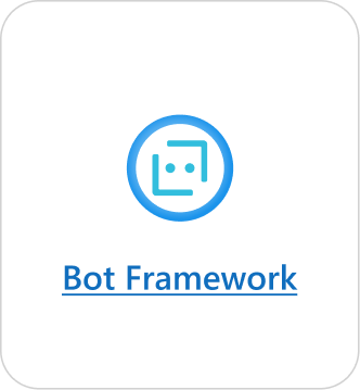 Captura de ecrã a mostrar o mosaico Bot Framework.