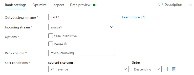 Configurar a guia Configurações de classificação