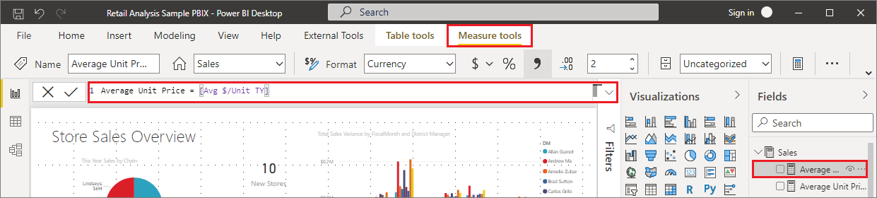 Screenshot showing the new custom format strings.