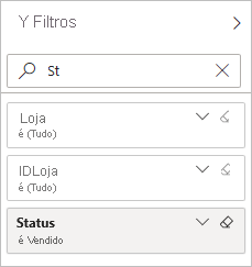 Screenshot of the Filters pane, with an example title entered.