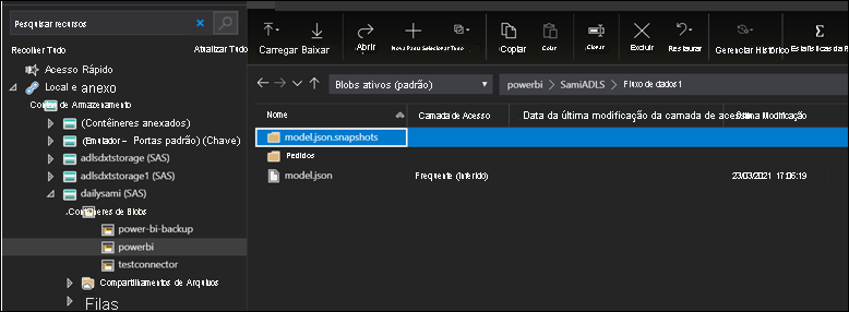 Screenshot of the file explorer showing an example using the Orders table of the Northwind Odata sample.