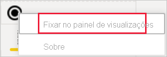 Screenshot of option to pin icon to visualization pane.