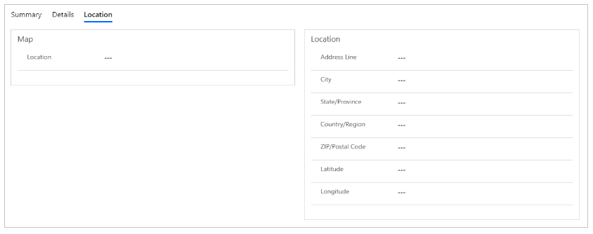 Formulário personalizado de geolocalização.