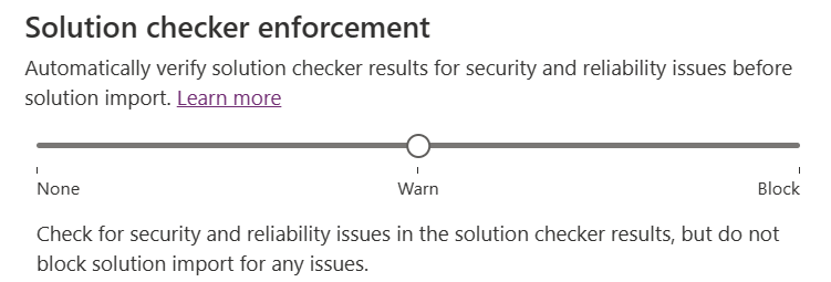 Captura de tela da tela de configurações do verificador de soluções.