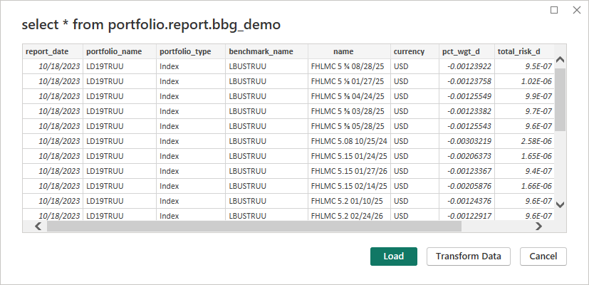 Captura de tela que mostra onde selecionar tabelas SQL na visualização do navegador.