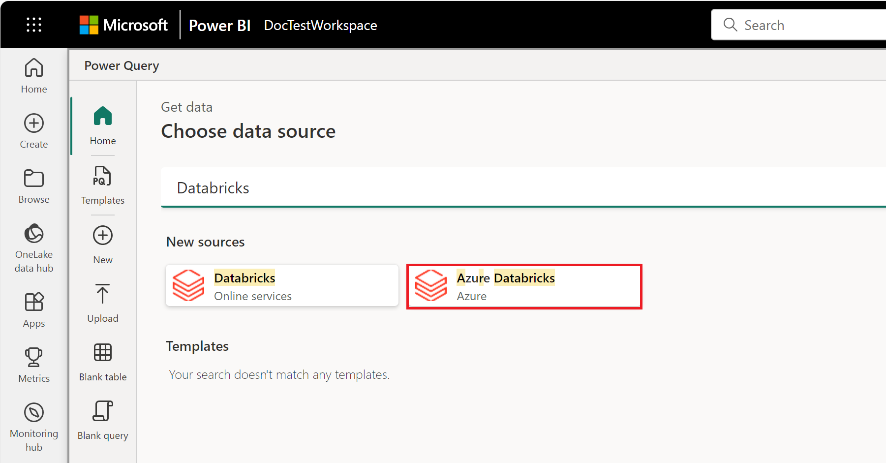 Imagem dos conectores Databricks.