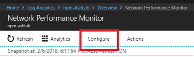 Configure o Monitor de Desempenho de Rede