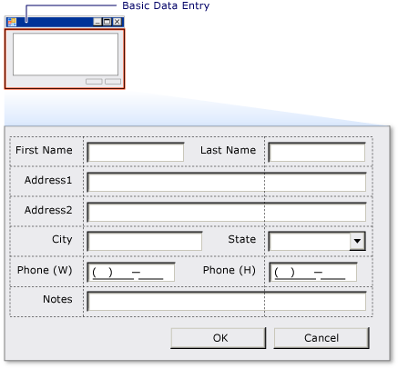 Formulário de entrada básica de dados com TableLayoutPanel