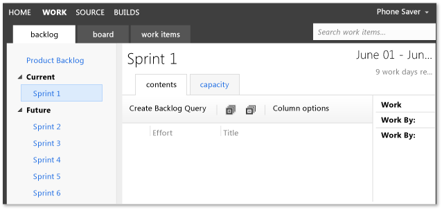 Uma lista de pendências sprint antes de qualquer trabalho foi adicionado