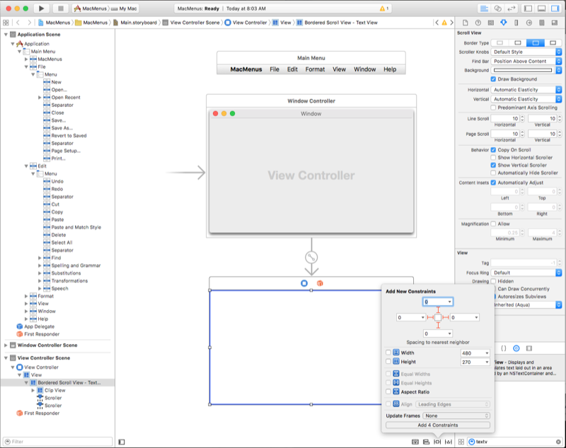 Editando os contraints