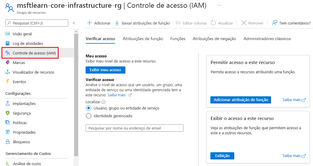 Screenshot of Azure portal Access control - Role assignment pane showing a backup operator and billing reader roles assigned to different users.