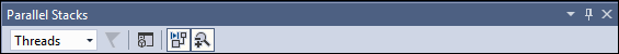 Screenshot of Toolbar in Parallel Stacks window.