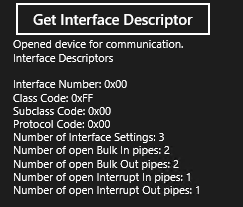 descritor de interface usb.