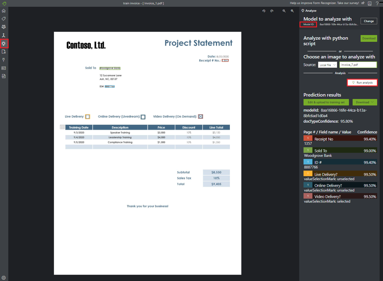 Captura de tela da janela analyze-a-custom-form