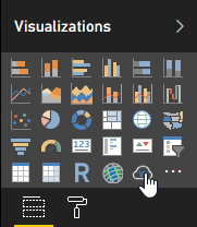 Ícone da Nuvem de Palavras no painel Visualizações