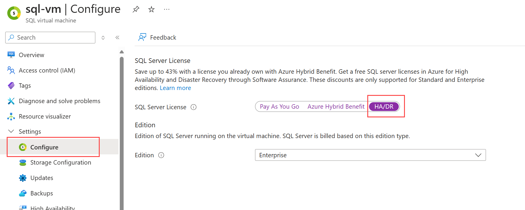 Diagram about configuring a disaster recovery replica in Azure.