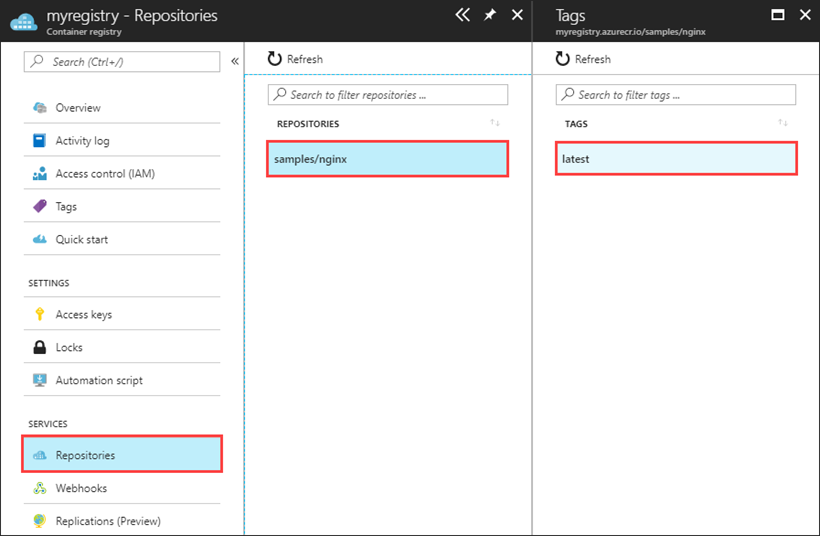 Repositórios no portal