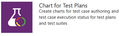 Captura de ecrã do widget Gráfico para planos de teste.