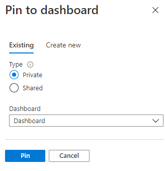 Captura de tela que mostra as configurações de Fixar no painel.