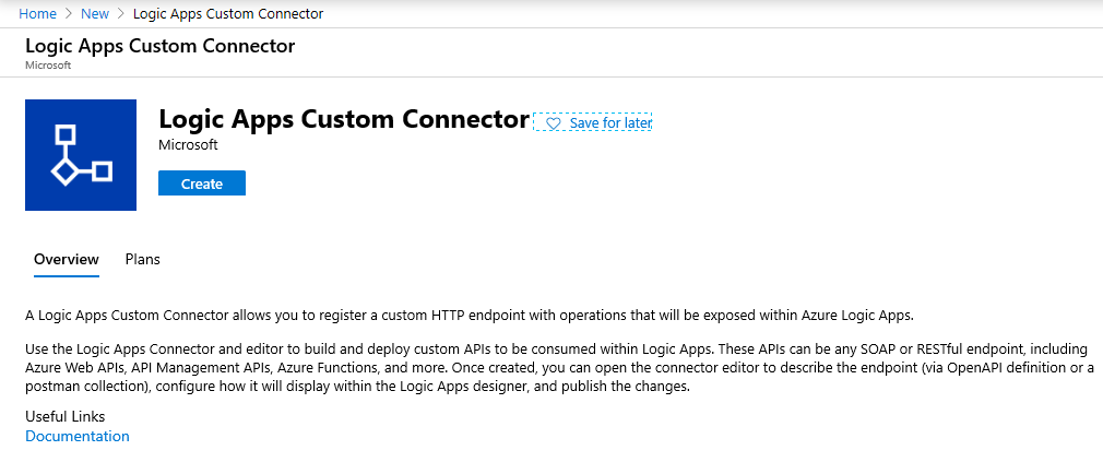 Criar um conector personalizado do Logic Apps.