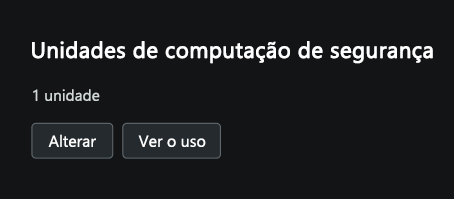 Captura de ecrã a mostrar o menu de configuração da associação de capacidade.