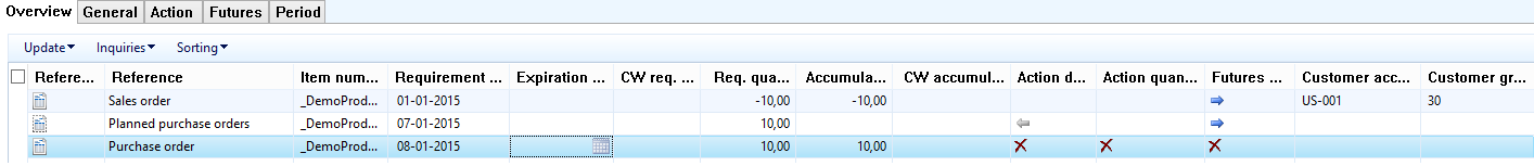 Captura de ecrã do caso D para o cenário 1.