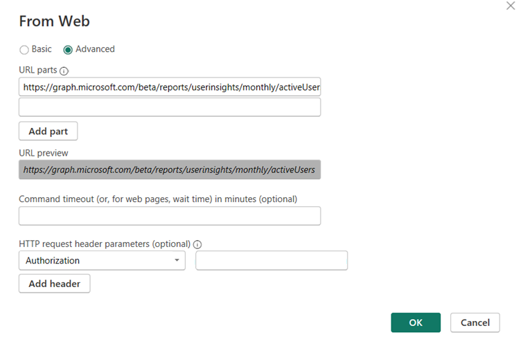 Captura de ecrã a mostrar a adição de um token.