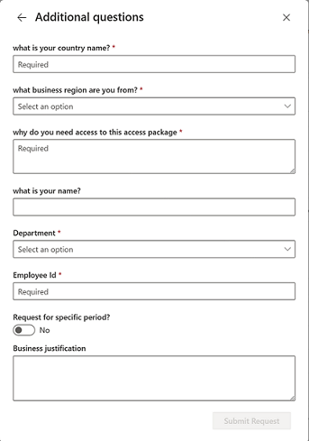 Portal Meu Acesso - Solicitar acesso - Preencher informações do solicitante