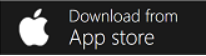 Captura de ecrã de Transferir a aplicação móvel do Power Automate para iOS o a partir do botão da Loja da Aplicação da Apple.