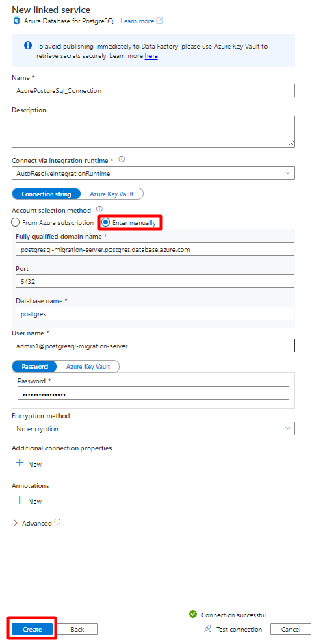 Selecione o ícone Gerir no Azure Data Factory