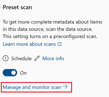 Captura de tela do painel de gerenciamento de origem, com o botão gerenciar verificações realçado. Está no mesmo local que o botão de verificação era antes.