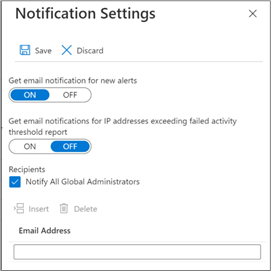 Exemplo de captura de tela de configuração de notificações.