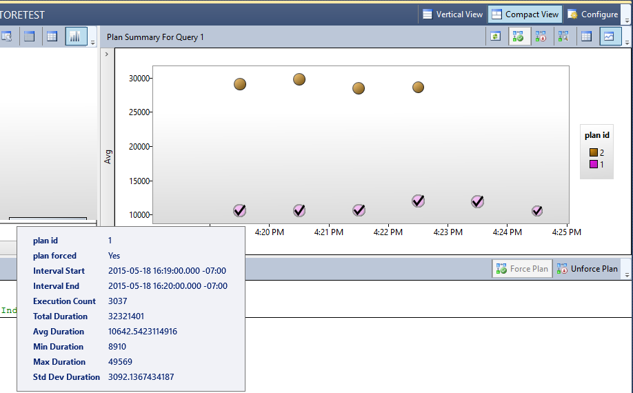 Captura de tela do Repositório de Consultas mostrando um resumo do plano.