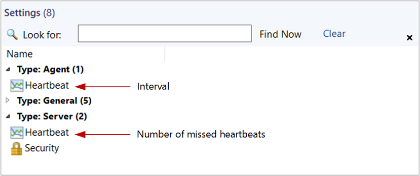 Captura de ecrã a mostrar Configurar Definições Globais de Heartbeat.