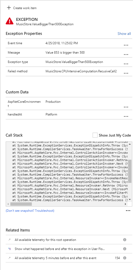 Captura de tela mostrando como inserir instantâneo marcar de integridade.