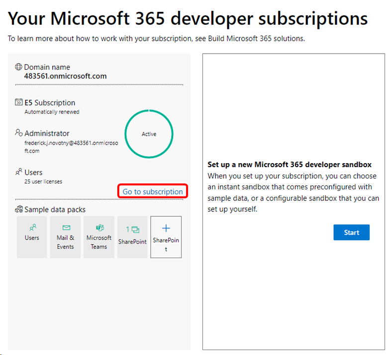 Painel do Desenvolvedor do Microsoft 365