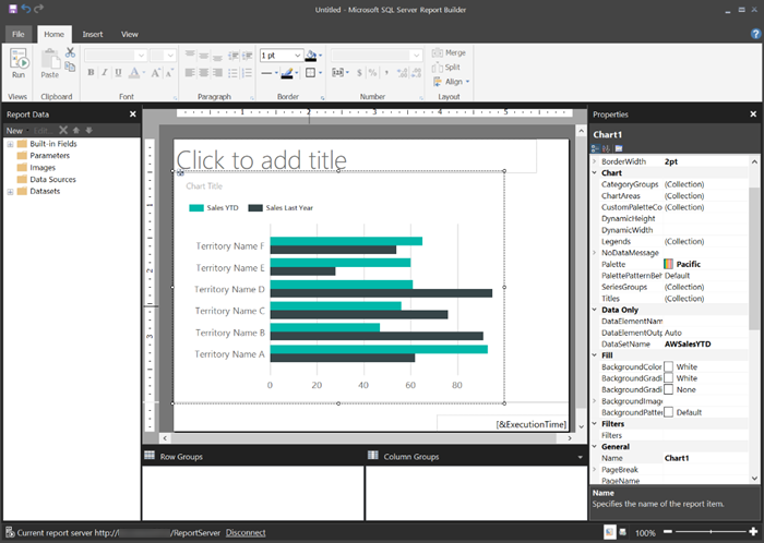 Report Design view