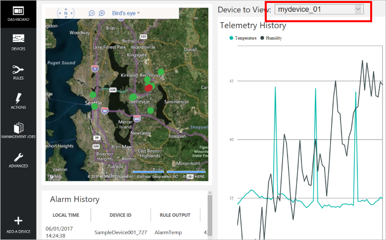 View telemetry from new device