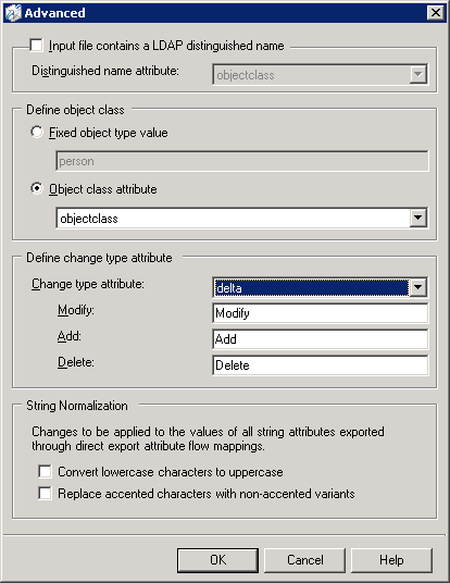 The Configure Attributes page