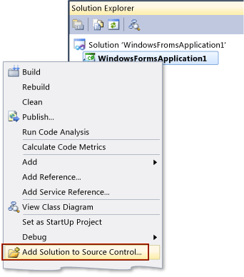 Add solution to source control
