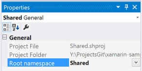 Shared Project Properties